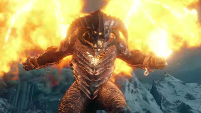 Fighting a Balrog in 'Middle-Earth: Shadow of War'