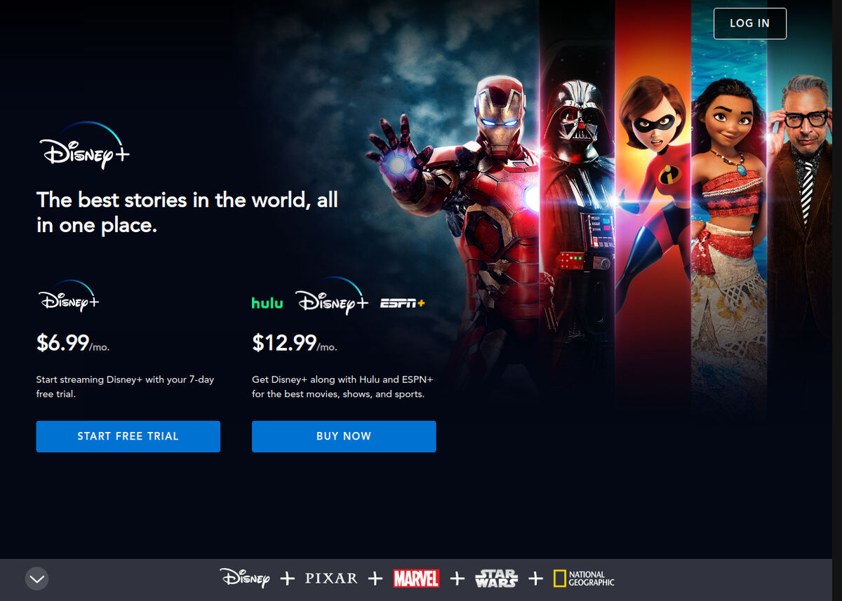 Disney+  The greatest stories, all in one place