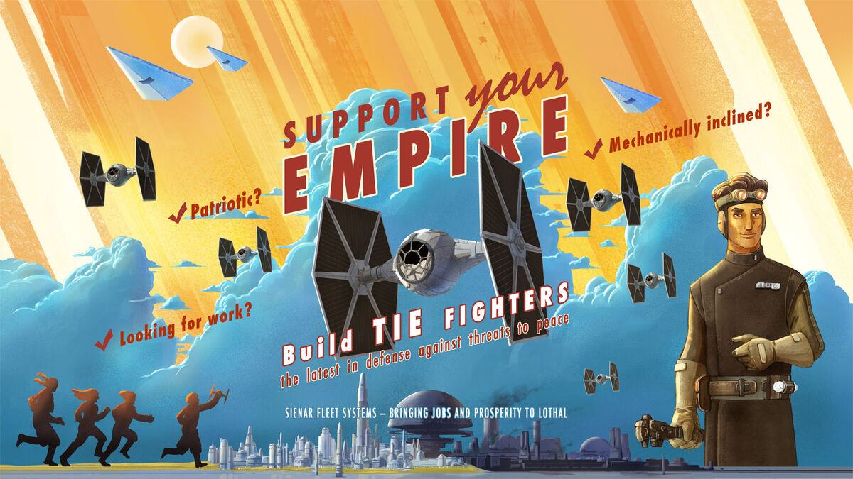 Star Wars propaganda poster Sienar Fleet Systems