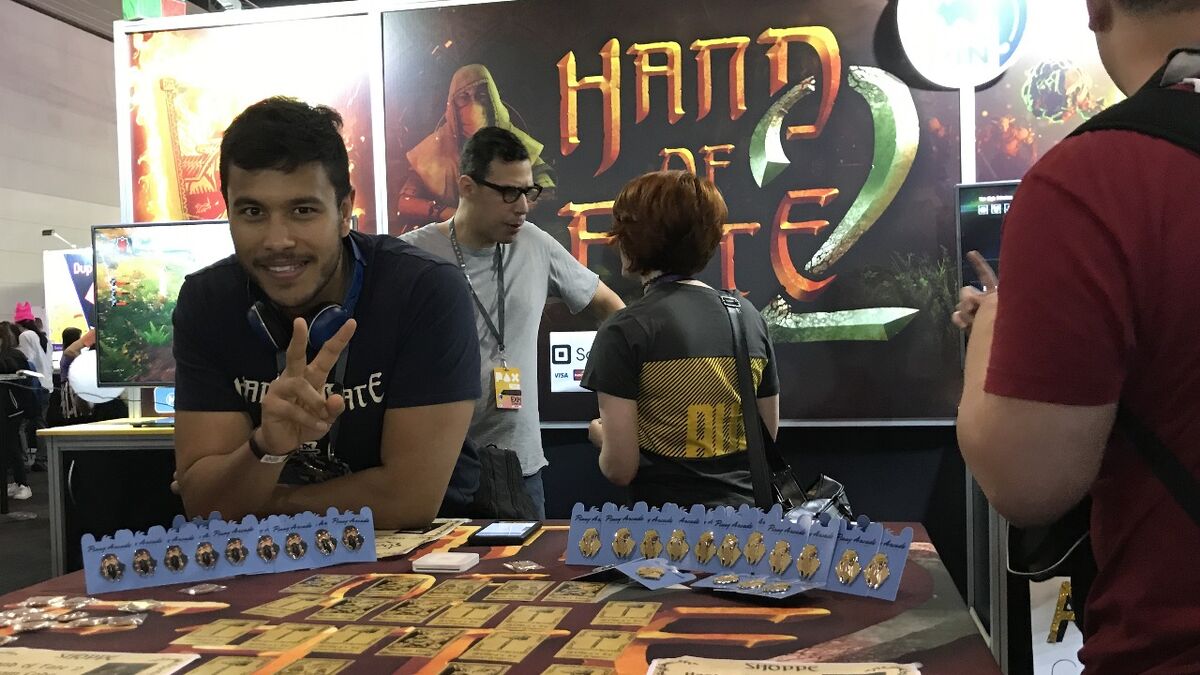 Hand of Fate 2 booth at PAX Aus