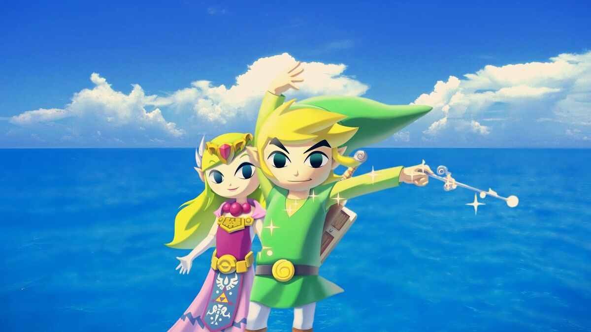 wind waker link and zelda