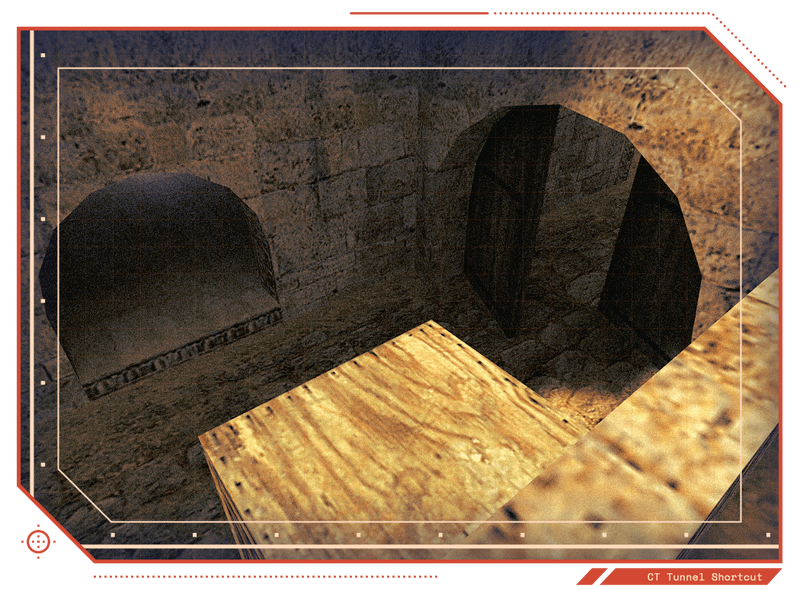Counter-Strike Dust 2 mid double doors lower dark