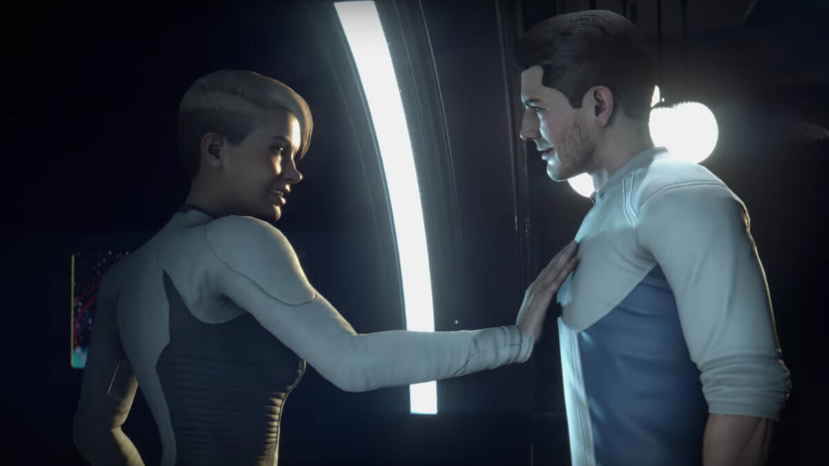 Cora and Scott flirting Mass Effect Andromeda