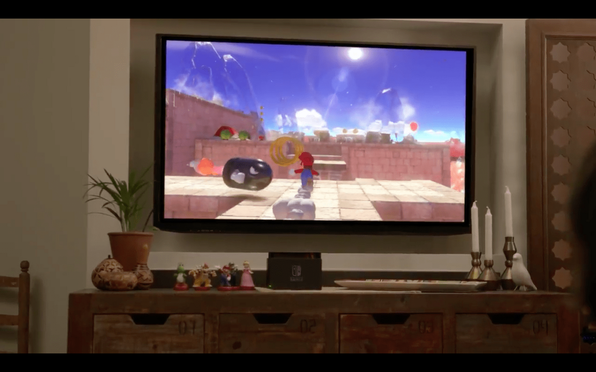 Nintendo Switch Joy-Con Controller Mario Game Reveal
