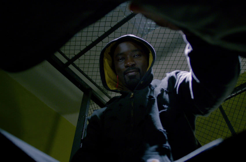 Luke Cage in a moment of victory
