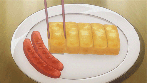 anime foodie food tamagoyaki breakfast eggs