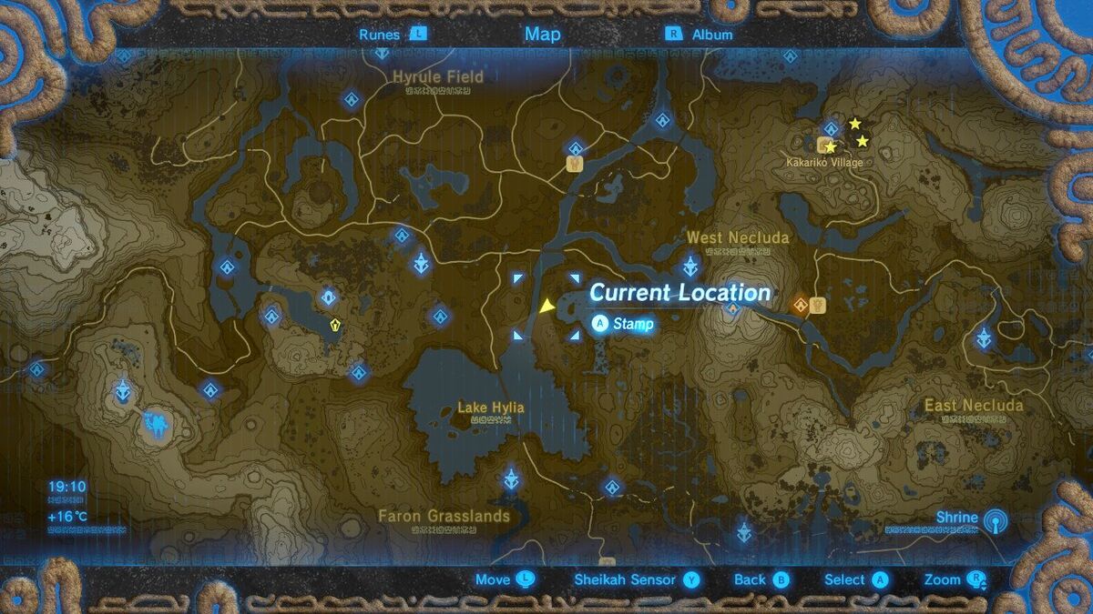 All Memory Locations in Zelda Breath of the Wild