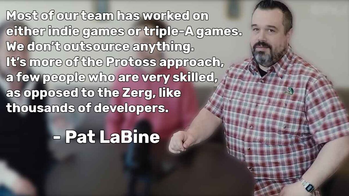 Pat LaBine of Enjin explains the philosophy of having a few very skilled people.