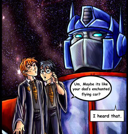 Harry Potter Meets Prime by lady-cybercat http://lady-cybercat.deviantart.com/art/Harry-Potter-Meets-Prime-12893856