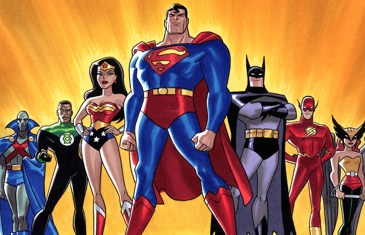 Justice League the animated series member lineup.