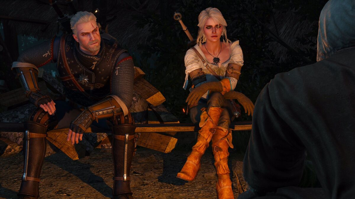 Geralt and Ciri in the Witcher 3