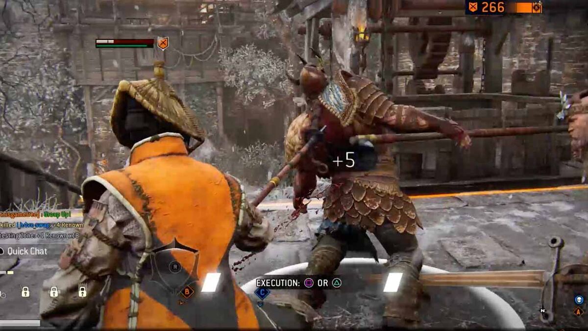 A Nobushi executes a Highlander