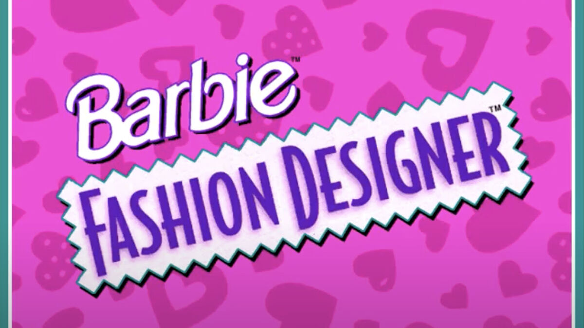 Cover of the Barbie Fashion Designer game CD, Mattel, 1996. Source