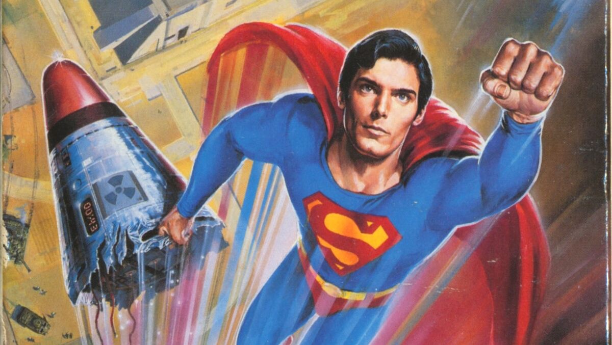 The VHS cover to Superman IV: The Quest for Peace
