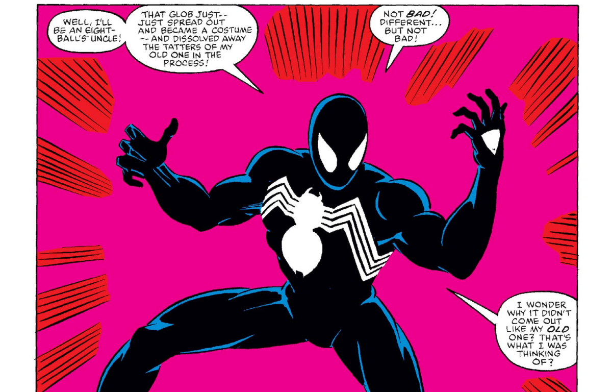 Spider-Man in Venom suit