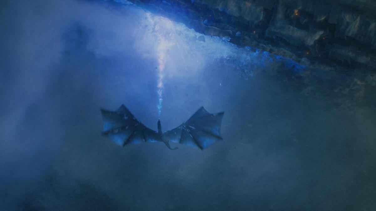 viserion the wall game of thrones