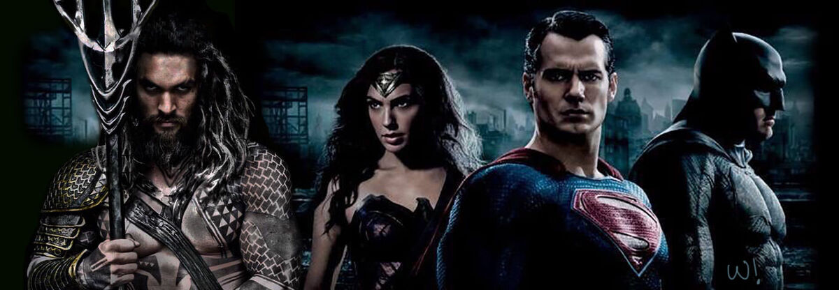 justice league aquaman wonder woman superman and batman