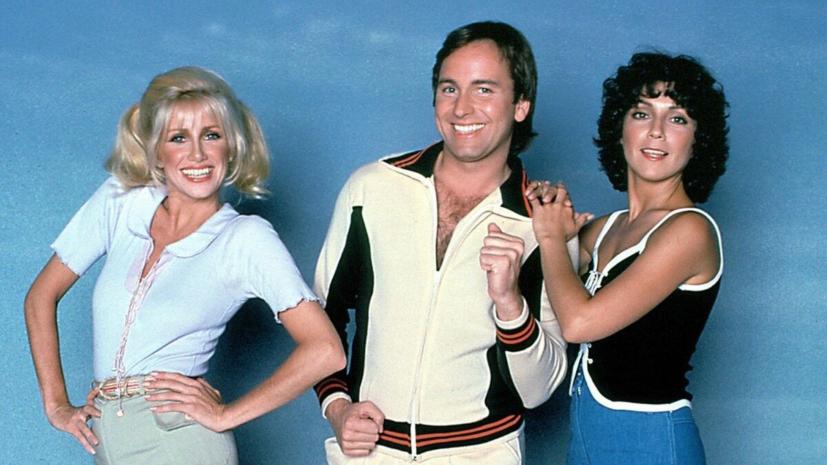 Suzanne Somers, John Ritter, and Joyce DeWitt in &#039;Three&#039;s Company&#039;