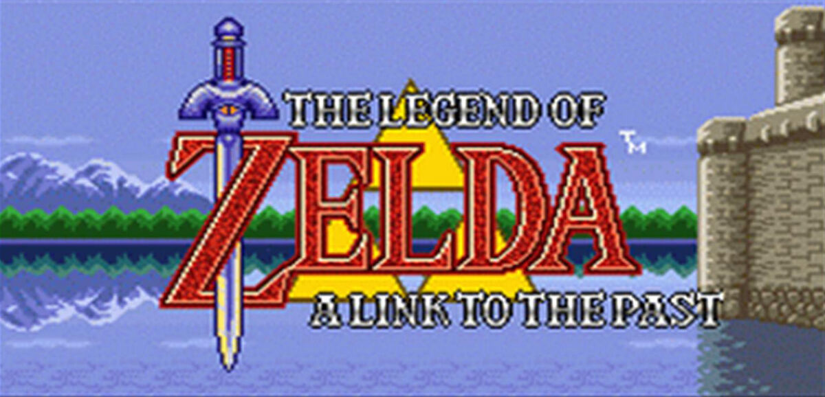 The title screen from The Legend of Zelda: A Link to the Past