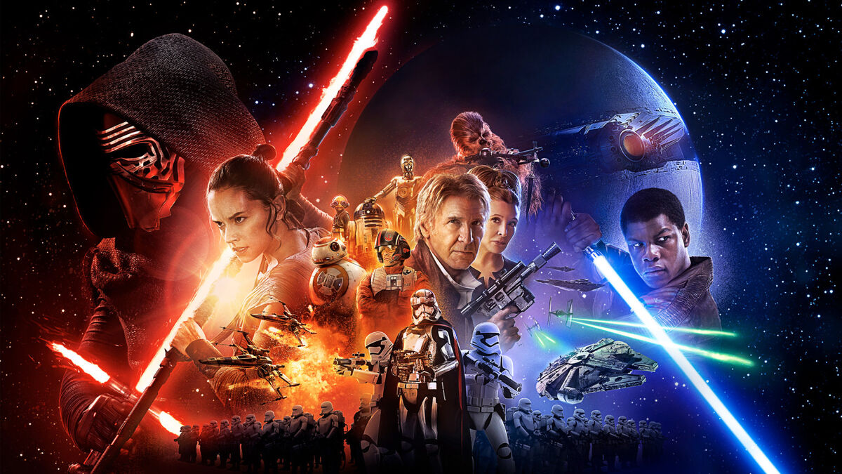 The poster for The Force Awakens.