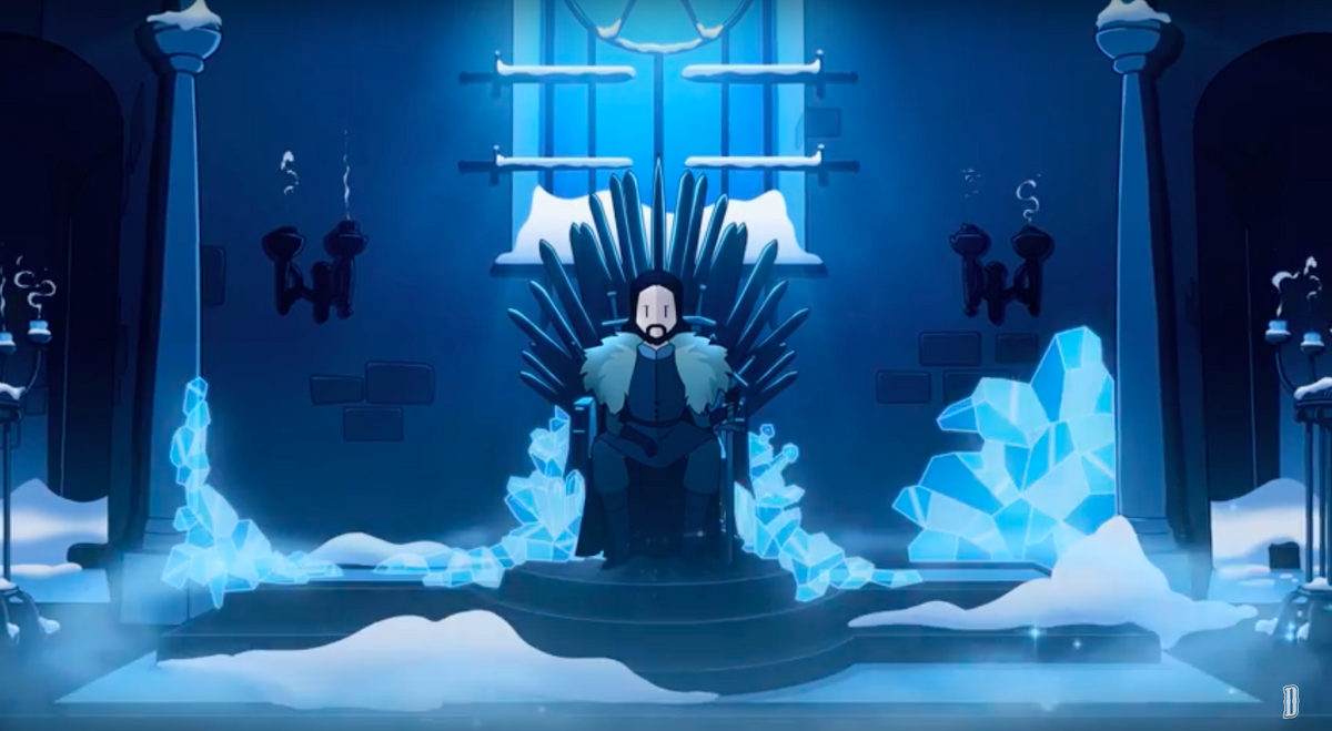 Jon Snow Iron Throne Reigns Game of Thrones