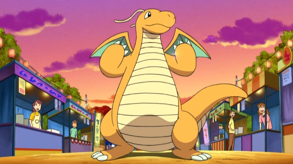dragonite from the pokemon anime