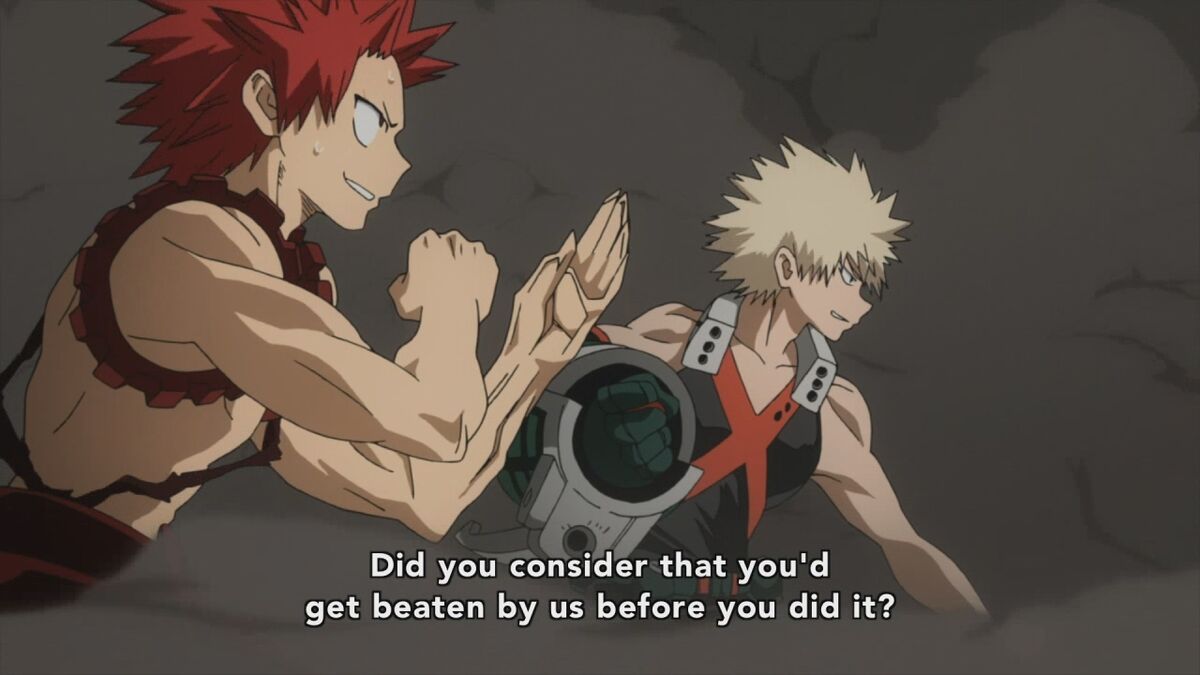 Bakugo and Kirishima from My Hero Academia