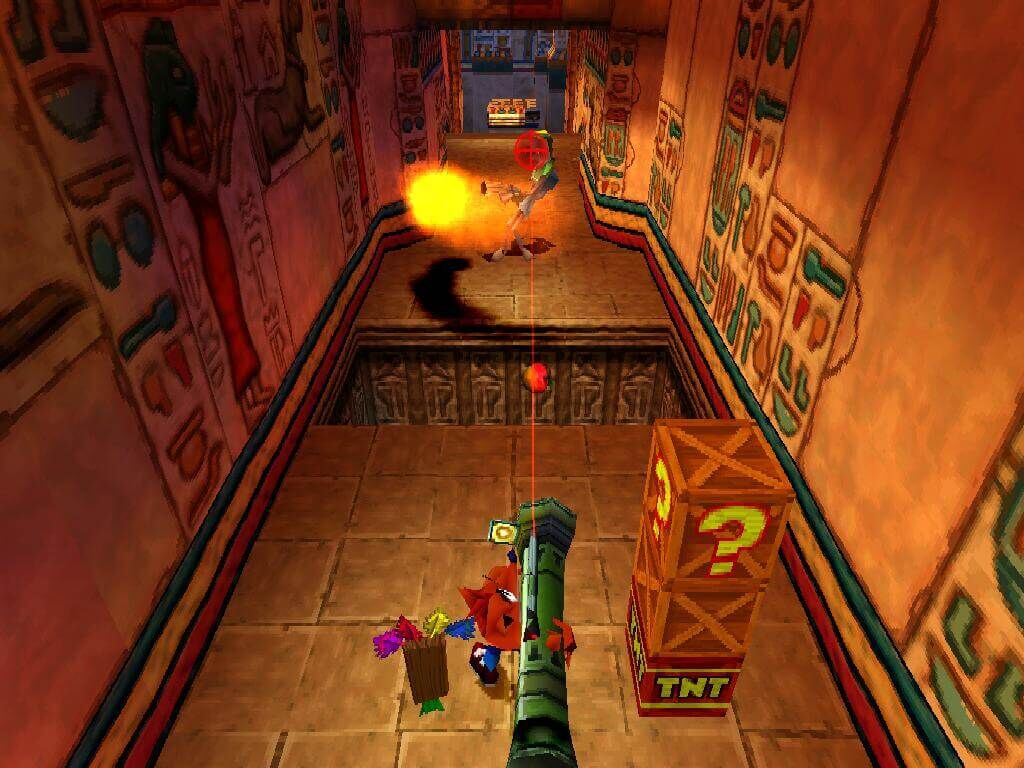 crash bandicoot warped inside pyramids