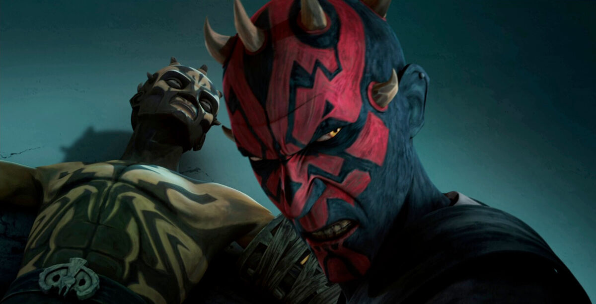 Maul loses his brother, Savage Opress, during a duel with Darth Sidious.