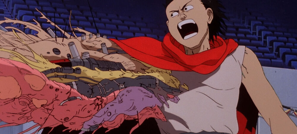 Tetsuo replacing his blown off arm in Akira