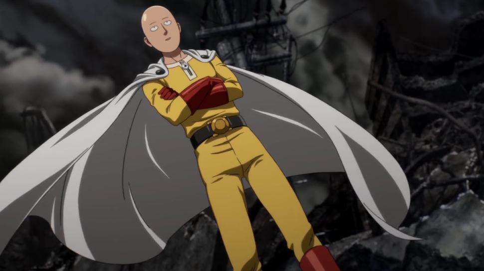 Download wallpaper 3840x2160 saitama, onepunch-man, anime, bald