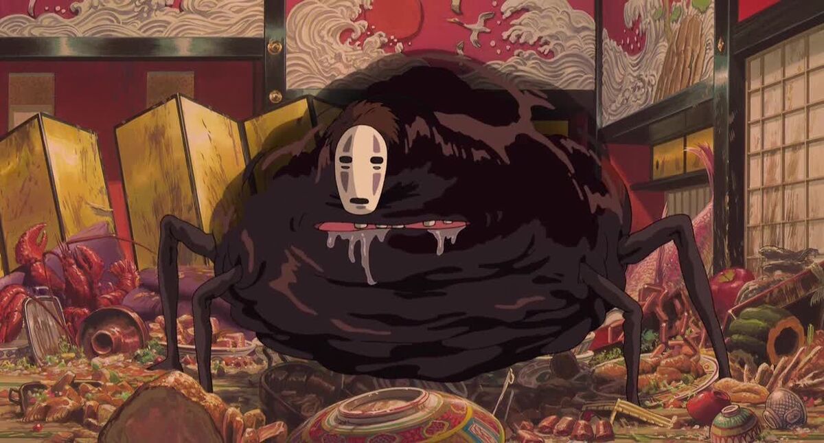 Spirited-Away-No-Face on all fours