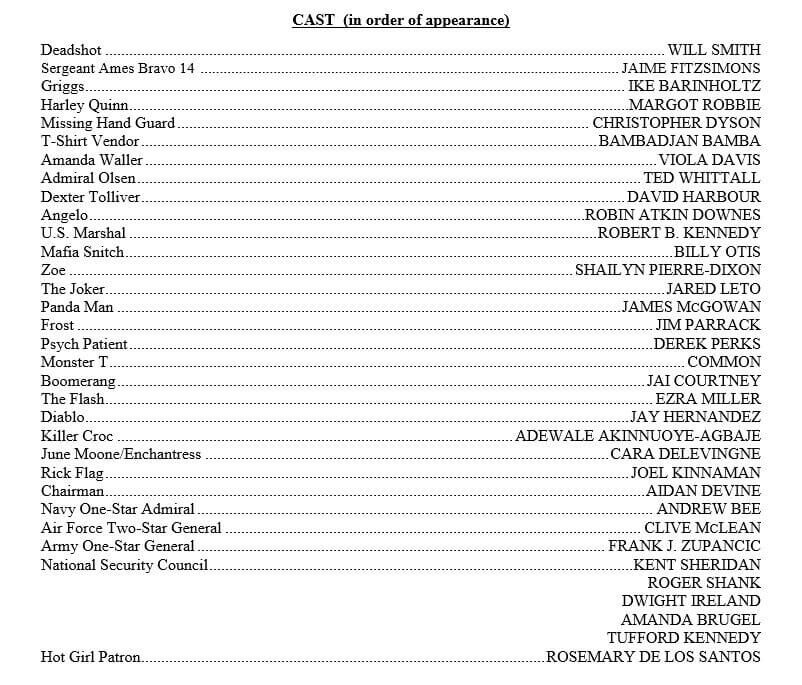 Suicide Squad Final Cast 001