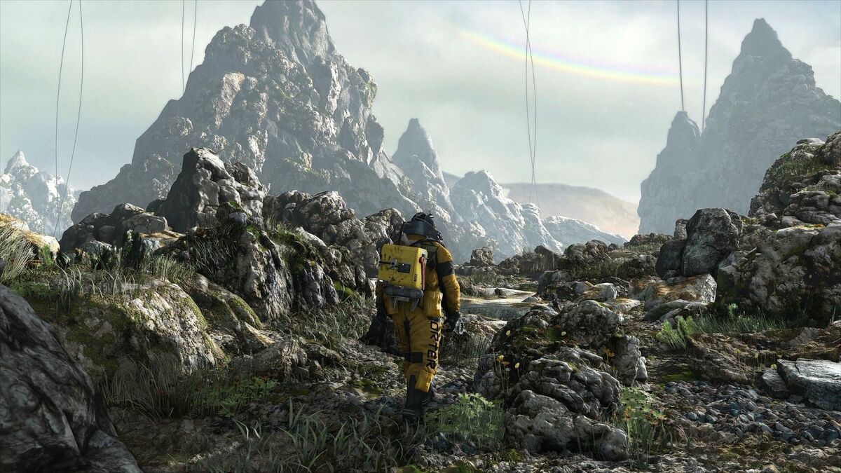 Death Stranding open world screen.