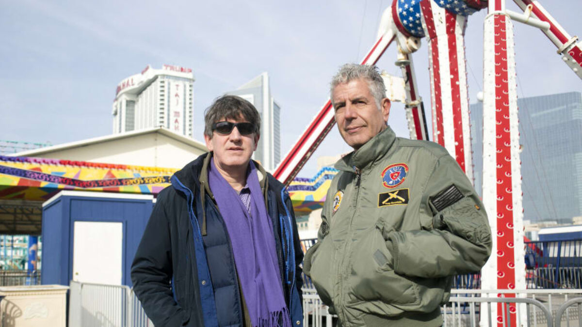 Anthony Bourdain and his brother Chris at the Jersey Shore