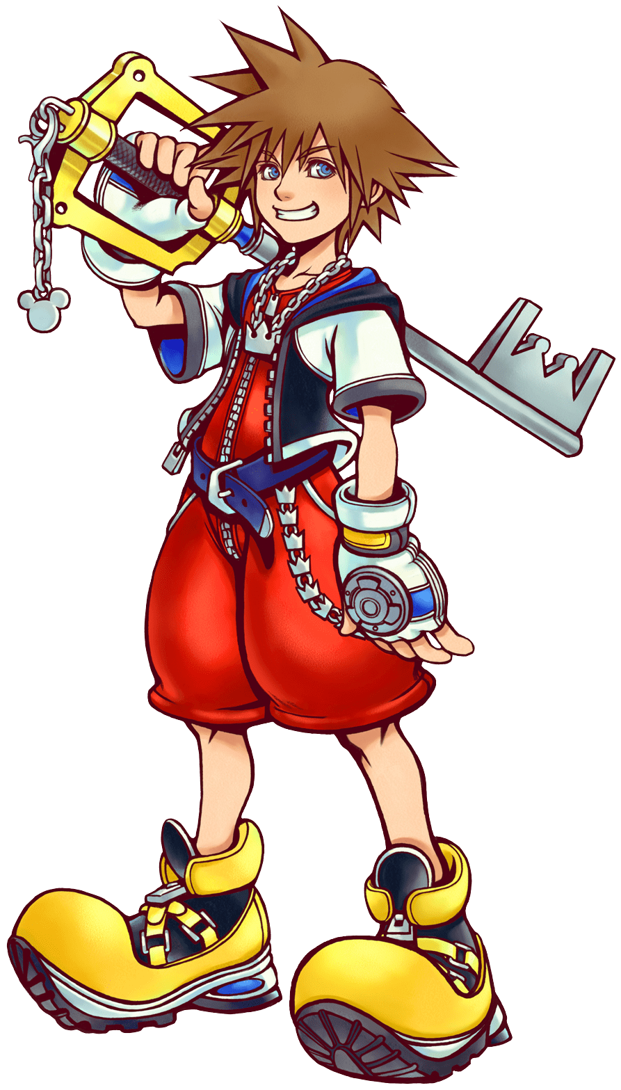 sora with keyblade from game Kingdom Hearts