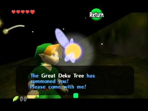 Navi and Link in Ocarina of Time