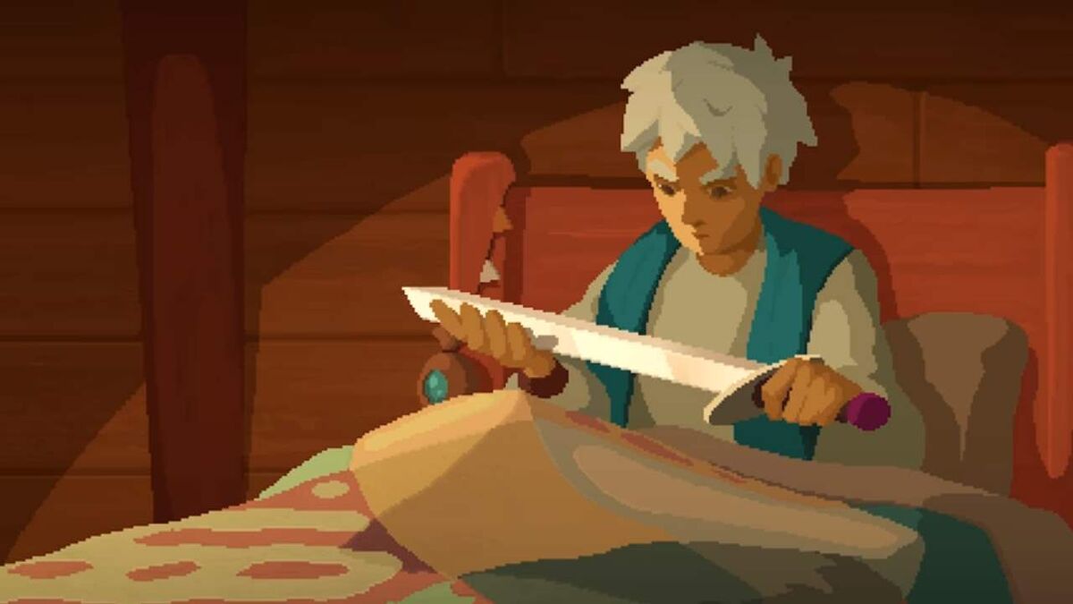 Moonlighter protagonist sword