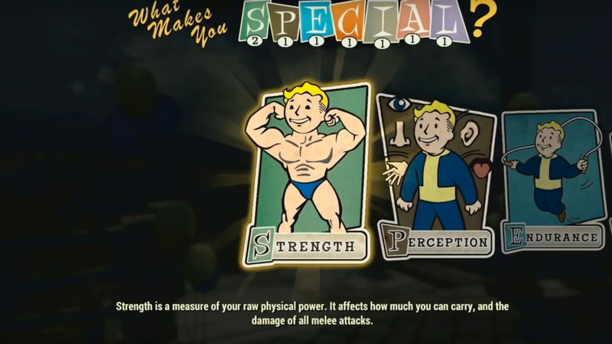 Fallout 76 character attributes strength perception endurance