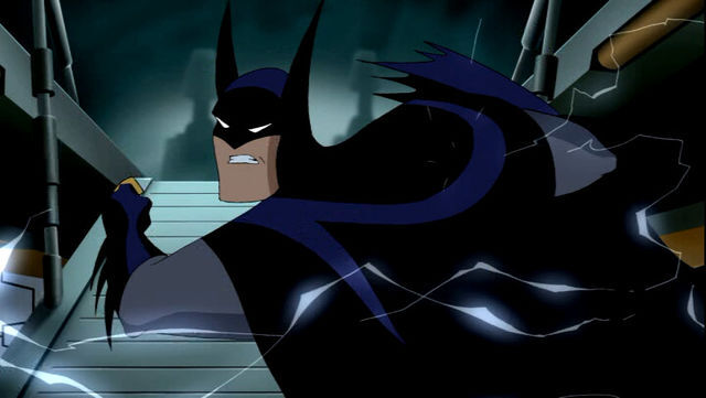 animated batman punching