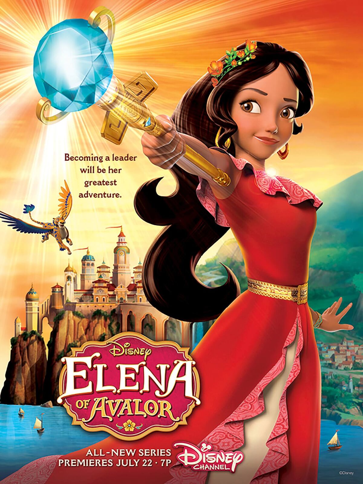 ELENA OF AVALOR - Princess Elena of Avalor will make her royal debut in the highly anticipated animated series Elena of Avalor, with a one-hour premiere event FRIDAY, JULY 22 (7:00-8:00 p.m., EDT), on Disney Channel. (Disney Channel)