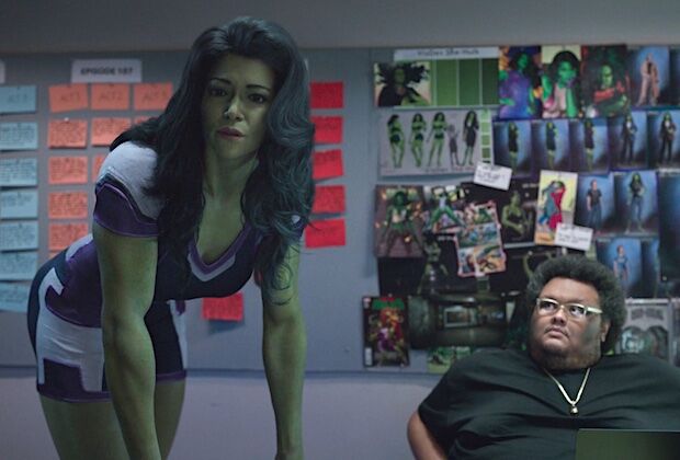 She-Hulk drops into the writers room.