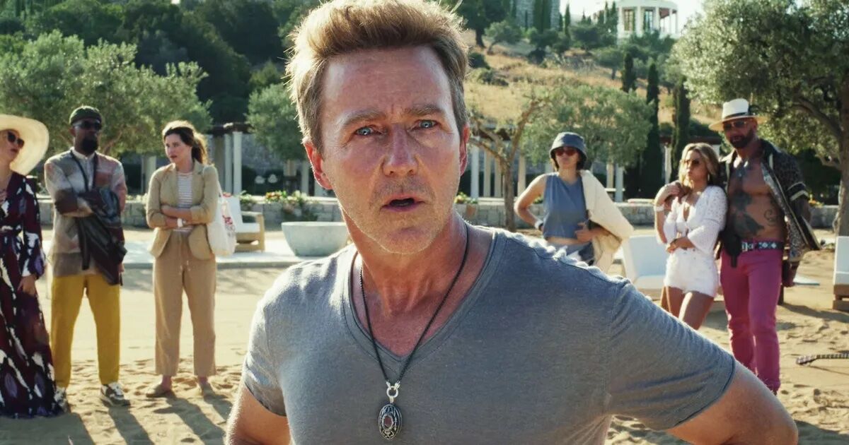 Edward Norton as Miles Bron in Glass Onion.