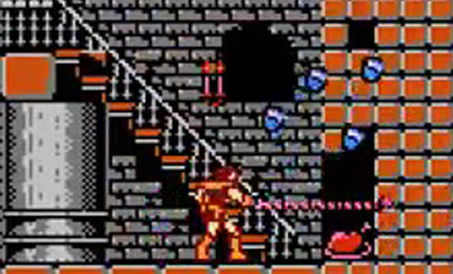 A turkey hidden in a Castlevania wall