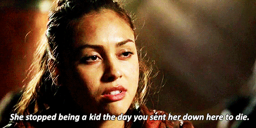 Raven Reyes: &quot;She stopped being a kid the day you sent her down here to die&quot;