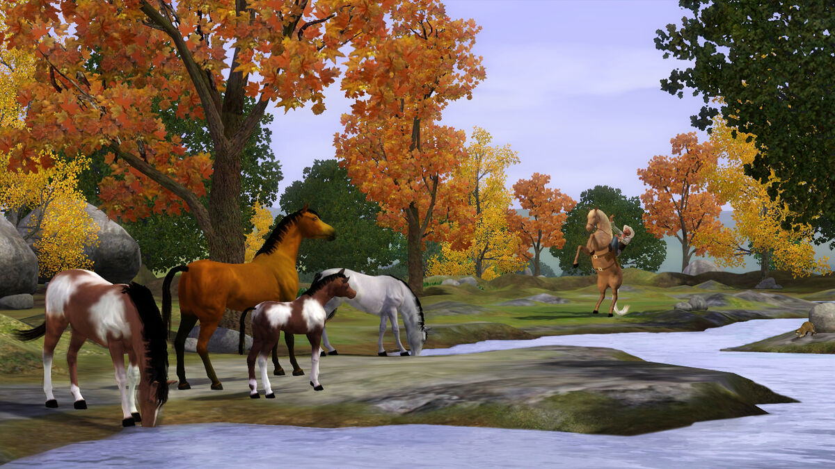 Horses in 'The Sims 3'