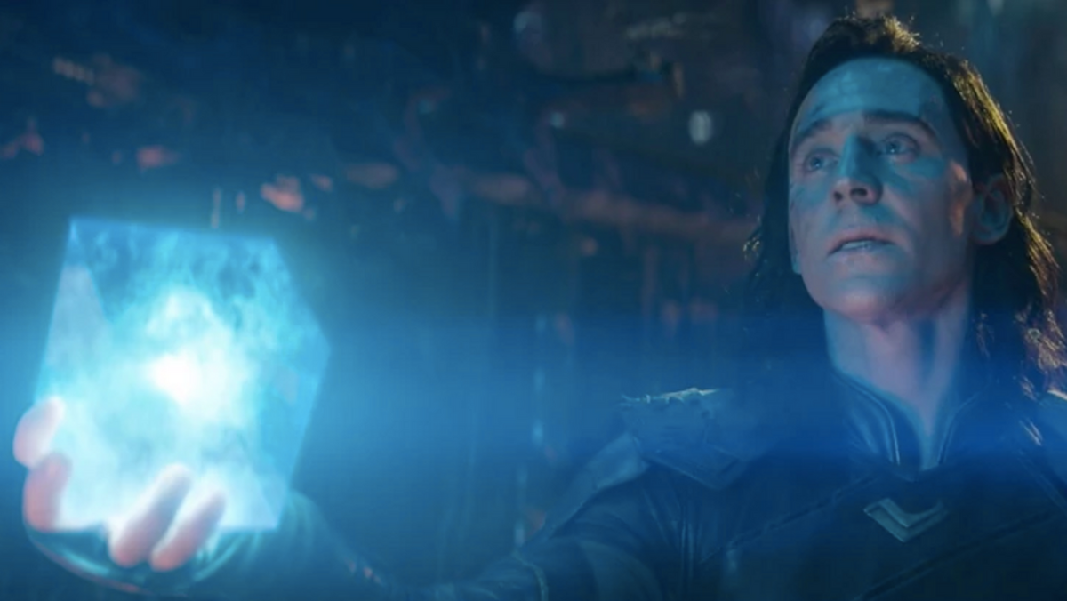 Loki gives the Tesseract to Thanos