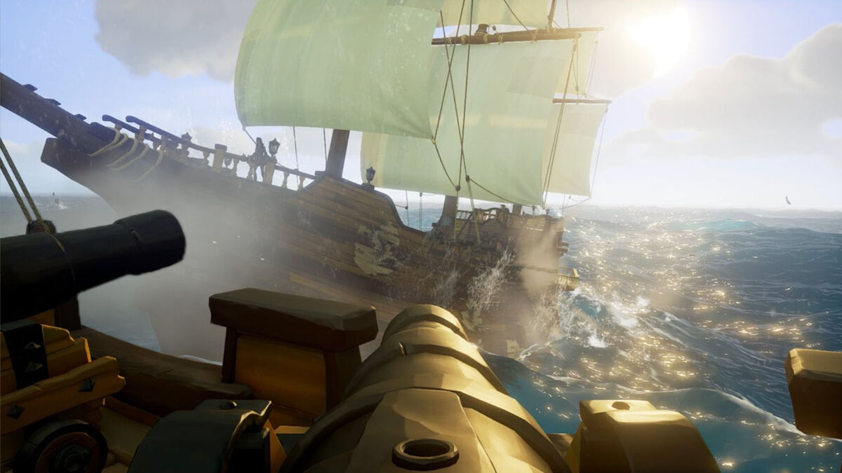 Sea of Thieves cannon combat
