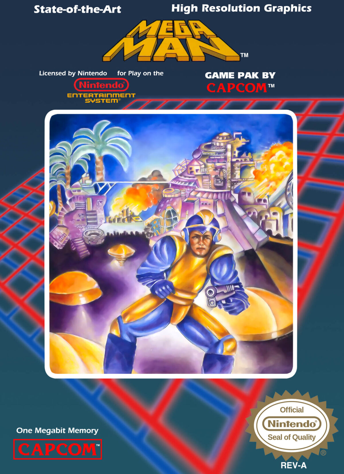 Mega Man 1 box art