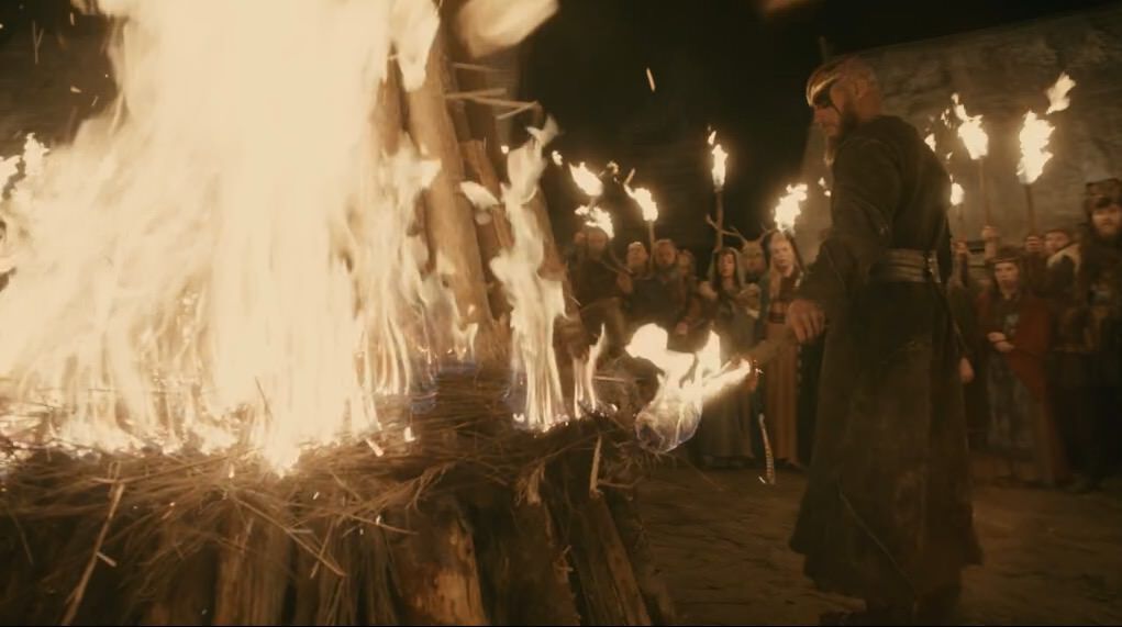 Vikings season 4 yol bonfire 